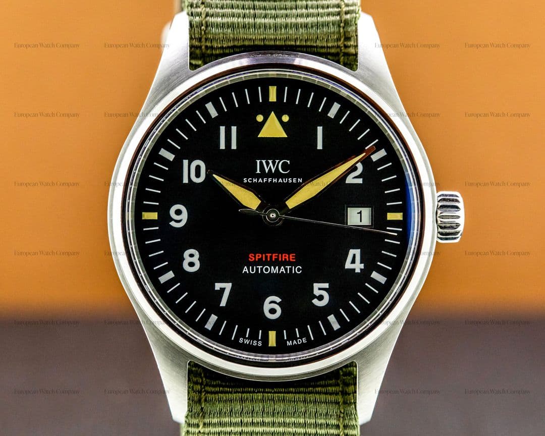 IWC Pilot's Watch Automatic Spitfire SS/Textile Strap UNWORN