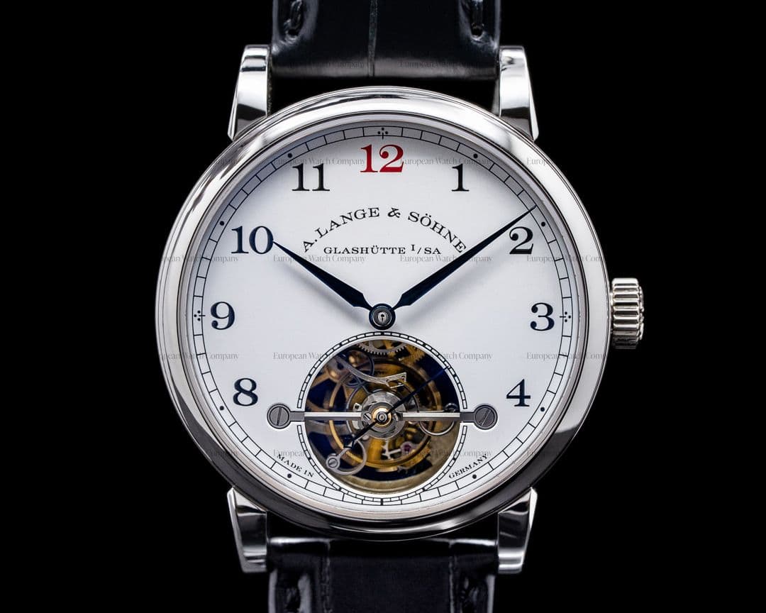 A. Lange and Sohne 1815 Tourbillon 730.079 Enamel Dial Platinum LIMITED UNWORN