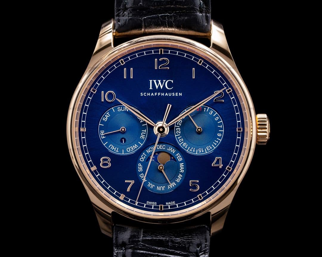 IWC Portugieser Perpetual Calendar IW344205 Boutique Blue Dial 