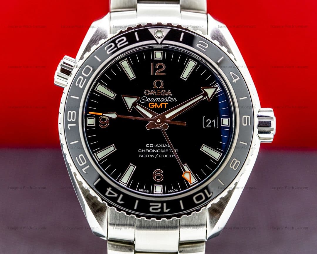 Omega Seamaster Planet Ocean GMT 600M Co-Axial Black Dial 