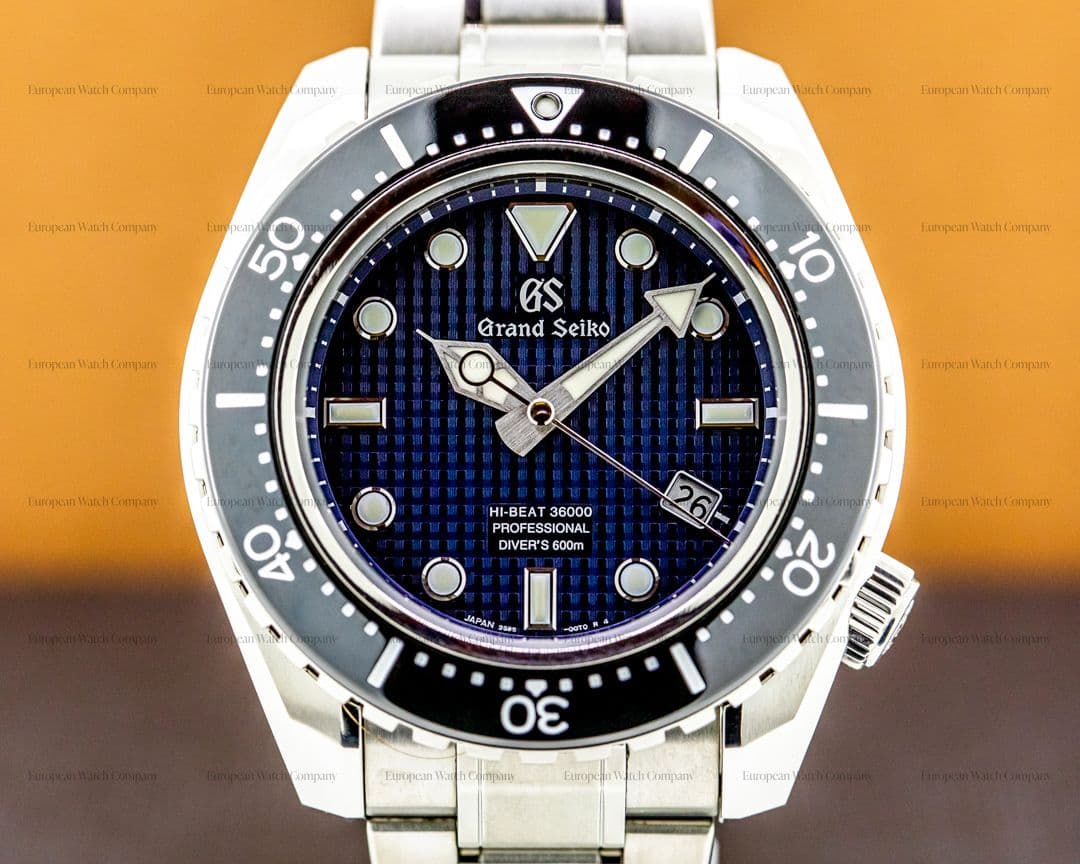 Grand Seiko  Hi-Beat 36000 Professional 600M Diver's Titanium Blue Dial Limited
