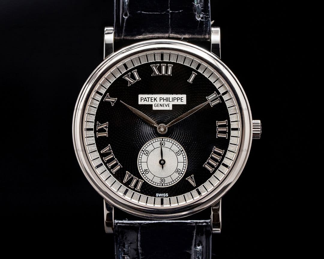 Patek Philippe Calatrava 18K White Gold 5022G Black Dial 