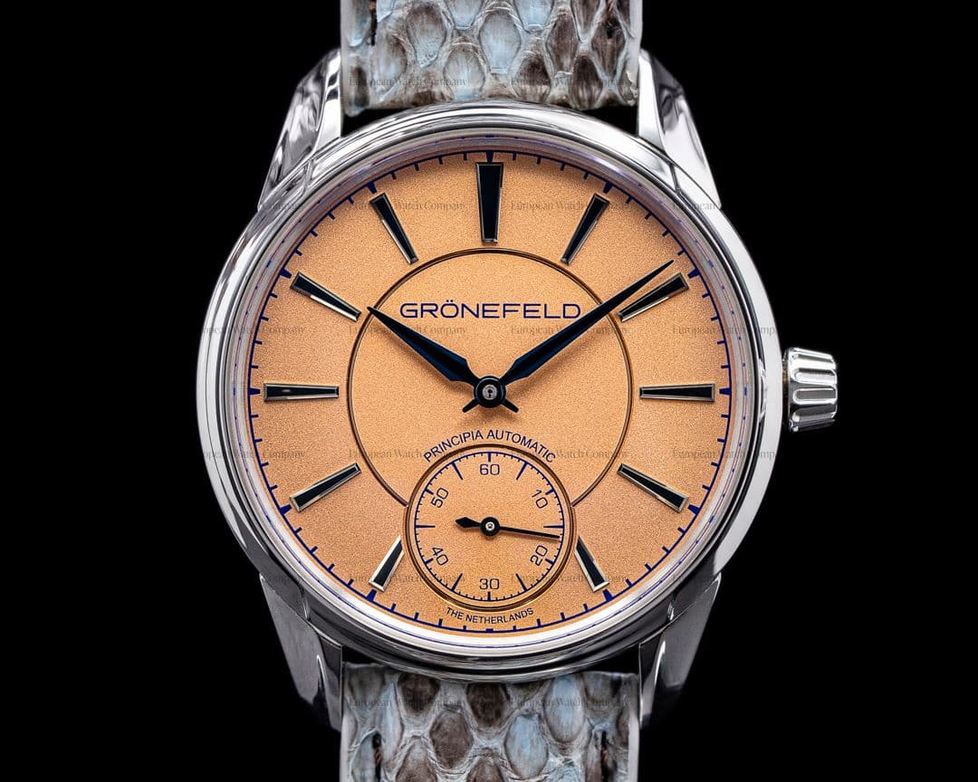 Gronefeld 1941 Principia Automatic Steel Salmon Dial 2021
