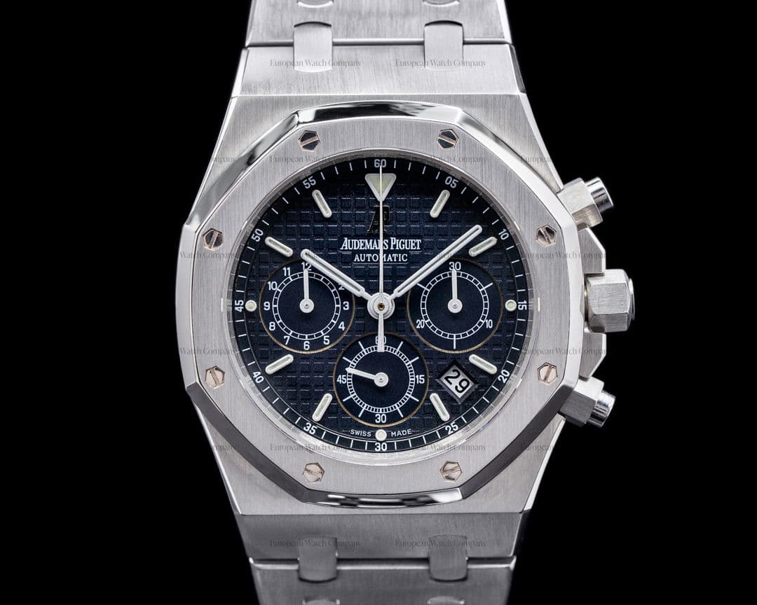Audemars Piguet Royal Oak 25860ST Chronograph Blue Dial SS FULL SET