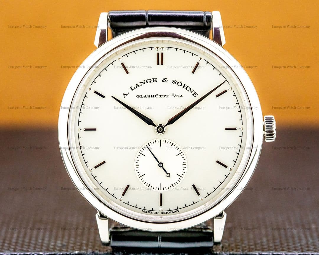 A. Lange and Sohne Saxonia 216.026 Manual Wind 18K White Gold 