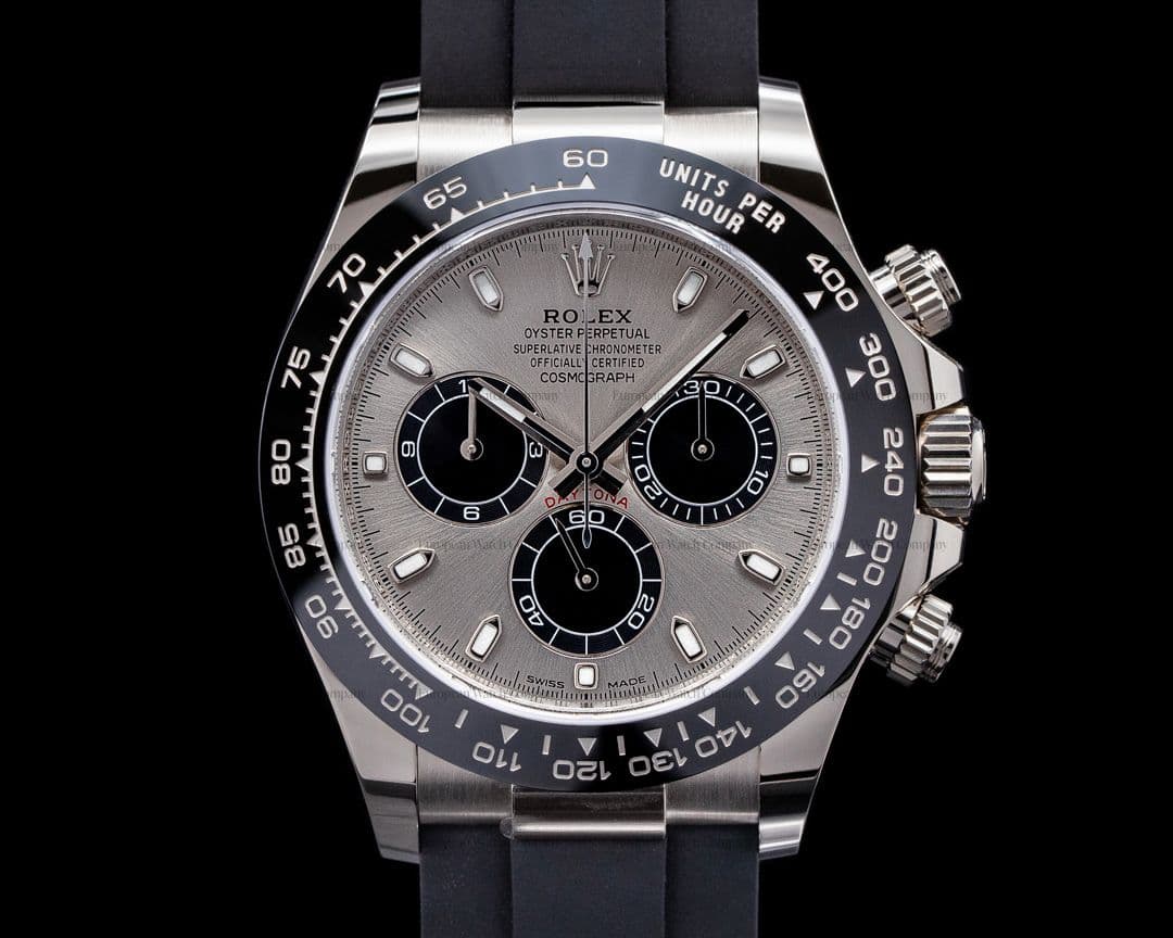 Rolex Daytona 116519 18K White Gold Ceramic Oysterflex Silver Dial UNWORN 2021