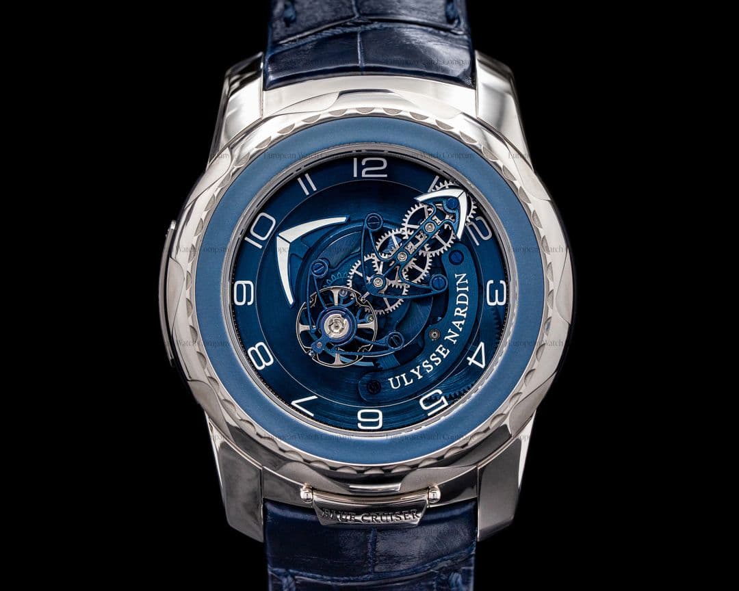 Ulysse Nardin Freak Blue Cruiser Tourbillon 2050-131 18k White Gold FULL SET