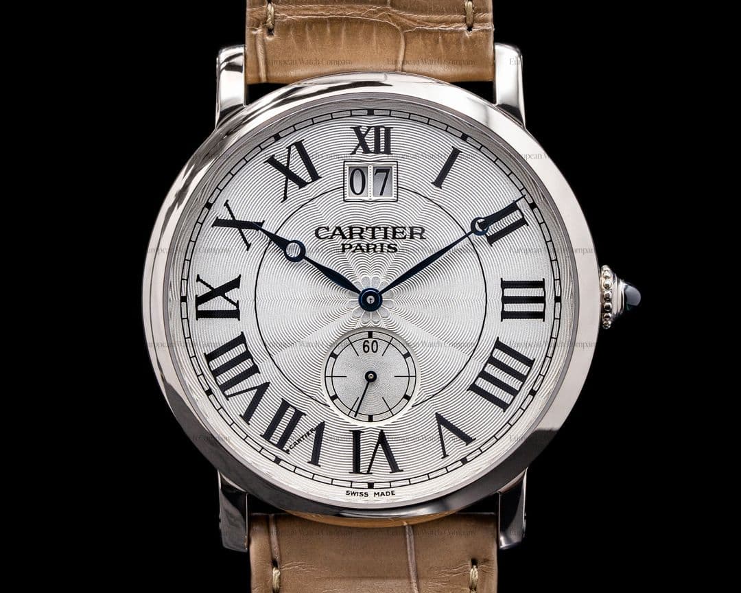 Cartier Cartier Privee Rotonde Large Date 18K White Gold