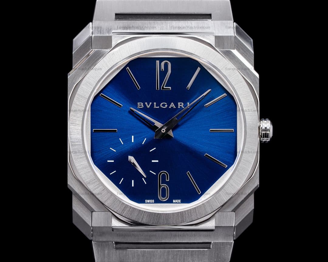 Bulgari Octo Finissimo Extra Thin SS Blue Dail 40MM UNWORN