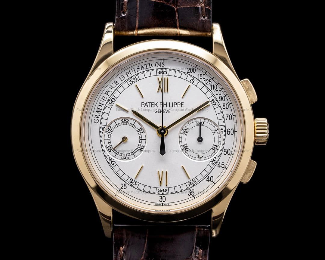 Patek Philippe Chronograph 5170J 18K Yellow Gold Pulsation Dial