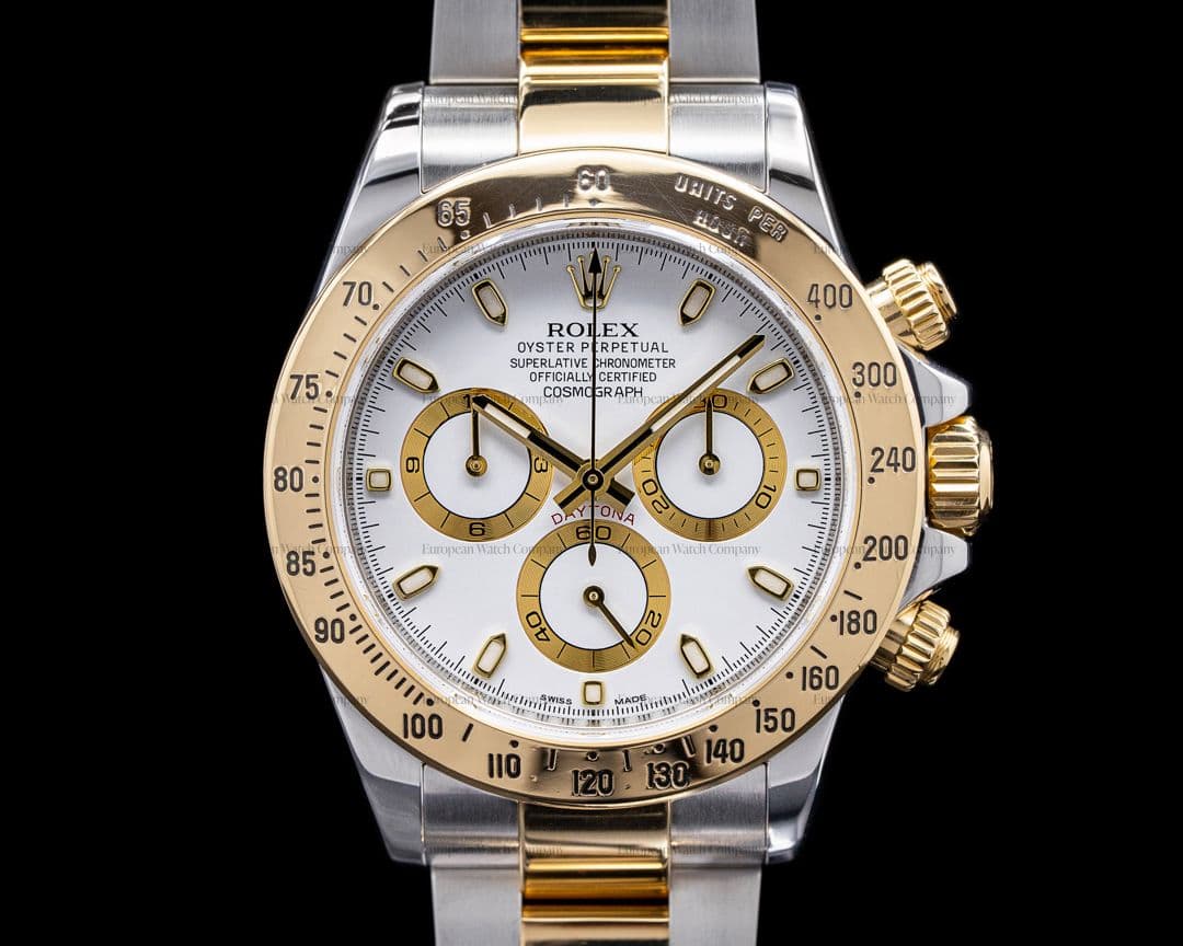 Rolex Daytona 116523 White Dial 18K Yellow Gold / SS 
