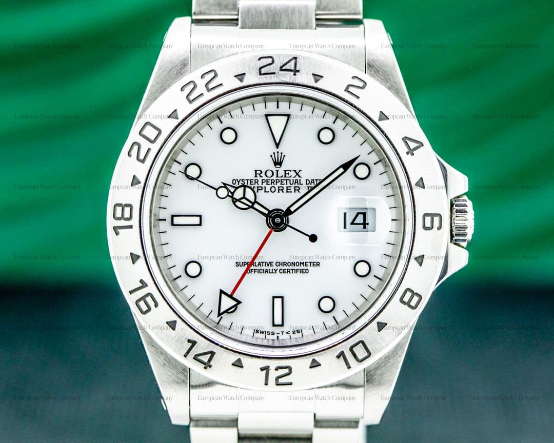 Rolex Explorer II "Polar" 16570 White Dial SS Tritium Dial