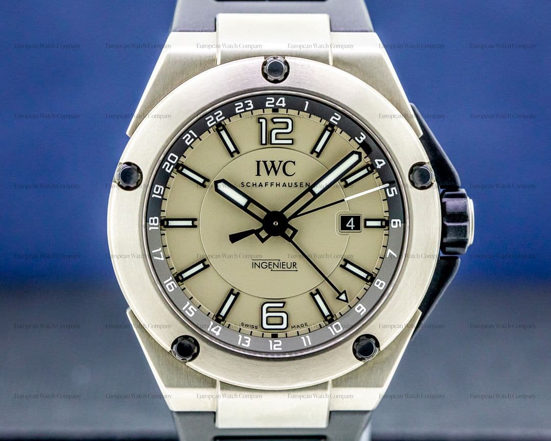 IWC Ingenieur IW326403 Dual Time Titanium / Rubber UNWORN