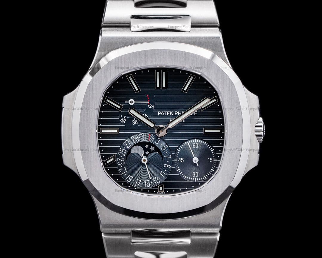 Patek Philippe Jumbo Nautilus 5712 Moonphase Power Reserve SS FULL SET UNWORN