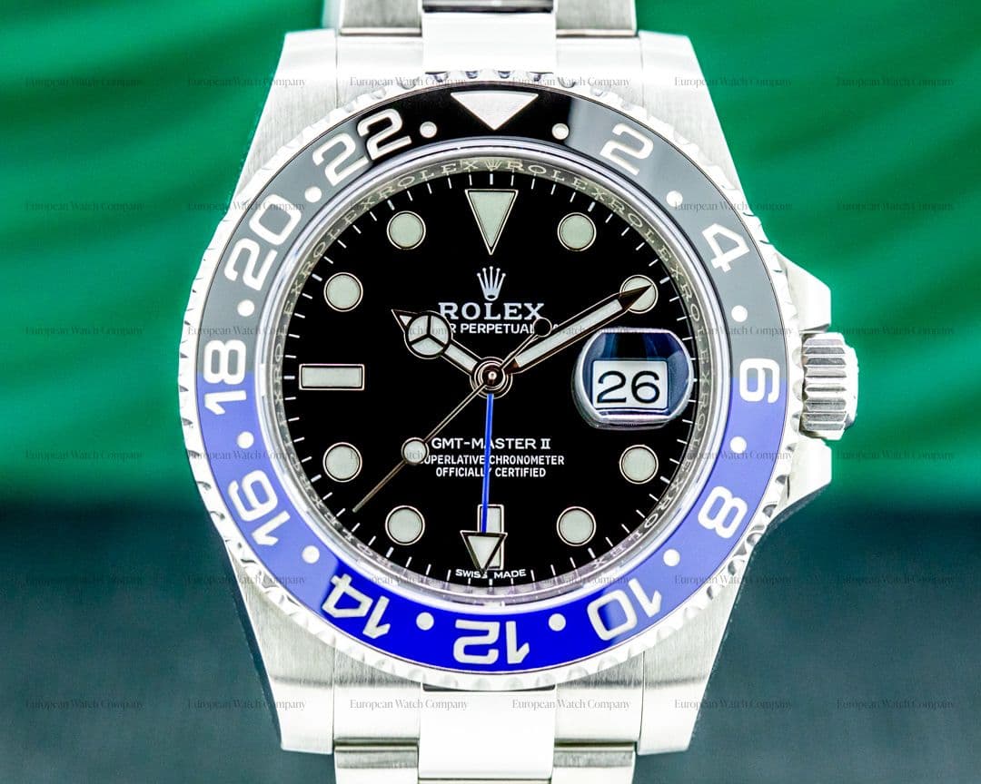 Rolex GMT Master II Ceramic Black & Blue SS 