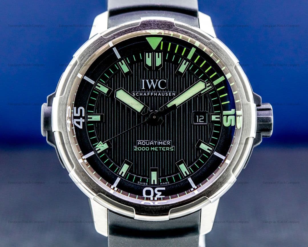 IWC Aquatimer 2000 Automatic Black Dial Titanium / rubber strap