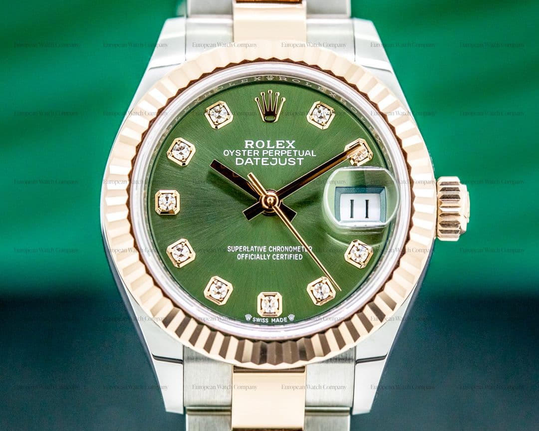 Rolex Datejust 28MM 18K / RG & SS Diamond Dial 