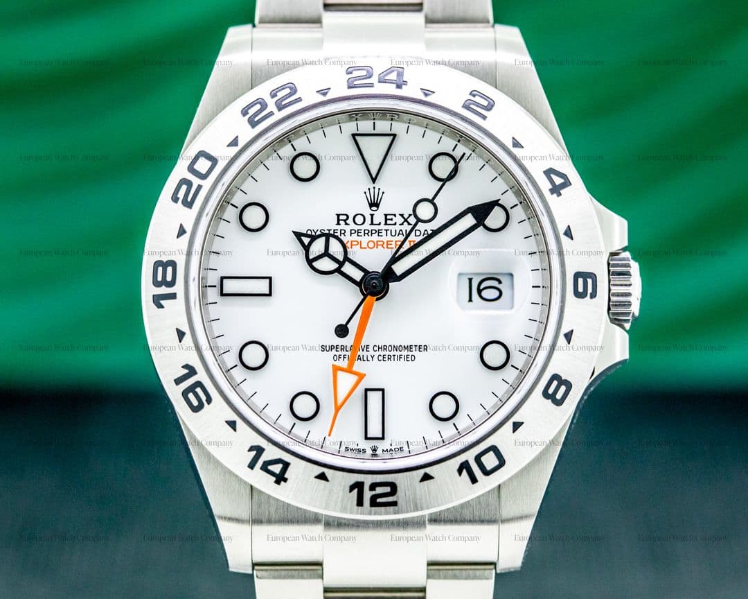 Rolex Explorer II 226570 White Dial SS 2021 Model UNWORN