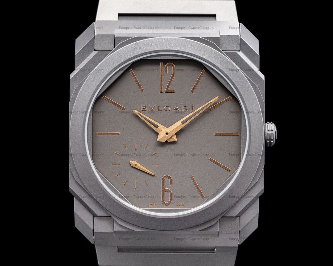 Bulgari Octo Finissimo Automatic Titanium Index Hands Rose Gold