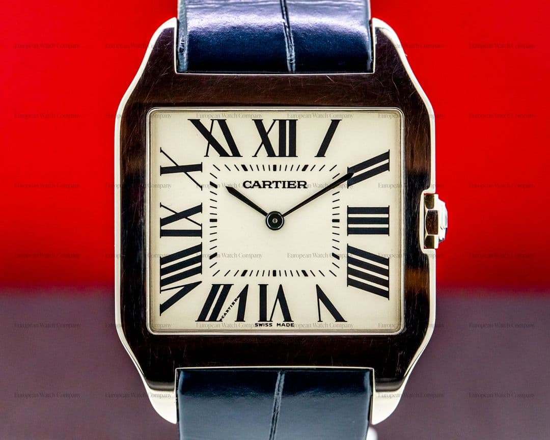 Cartier Santos Dumont White Gold Manual Wind 
