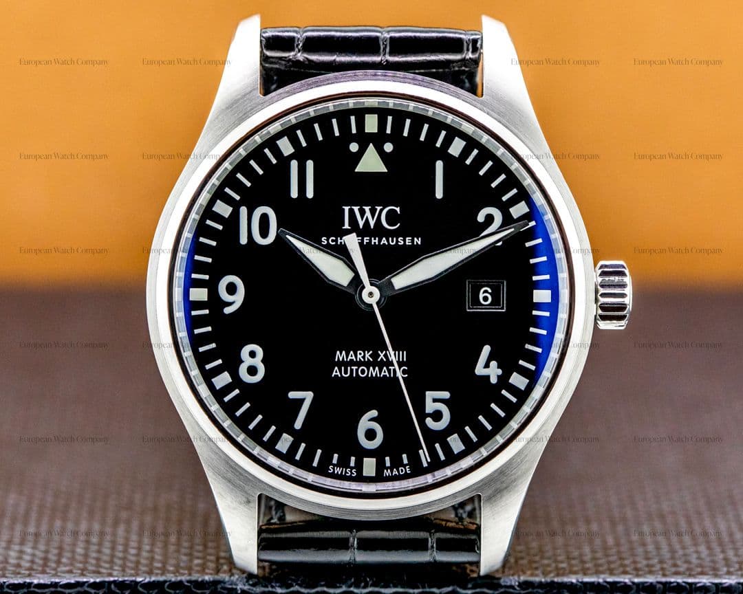 IWC Mark XVIII Black Dial SS 