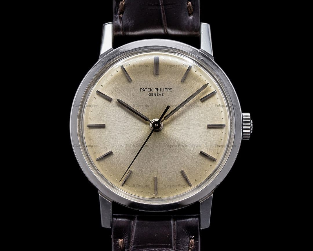 Patek Philippe Vintage 3483 Stainless Steel Center Sweep Seconds 1968 