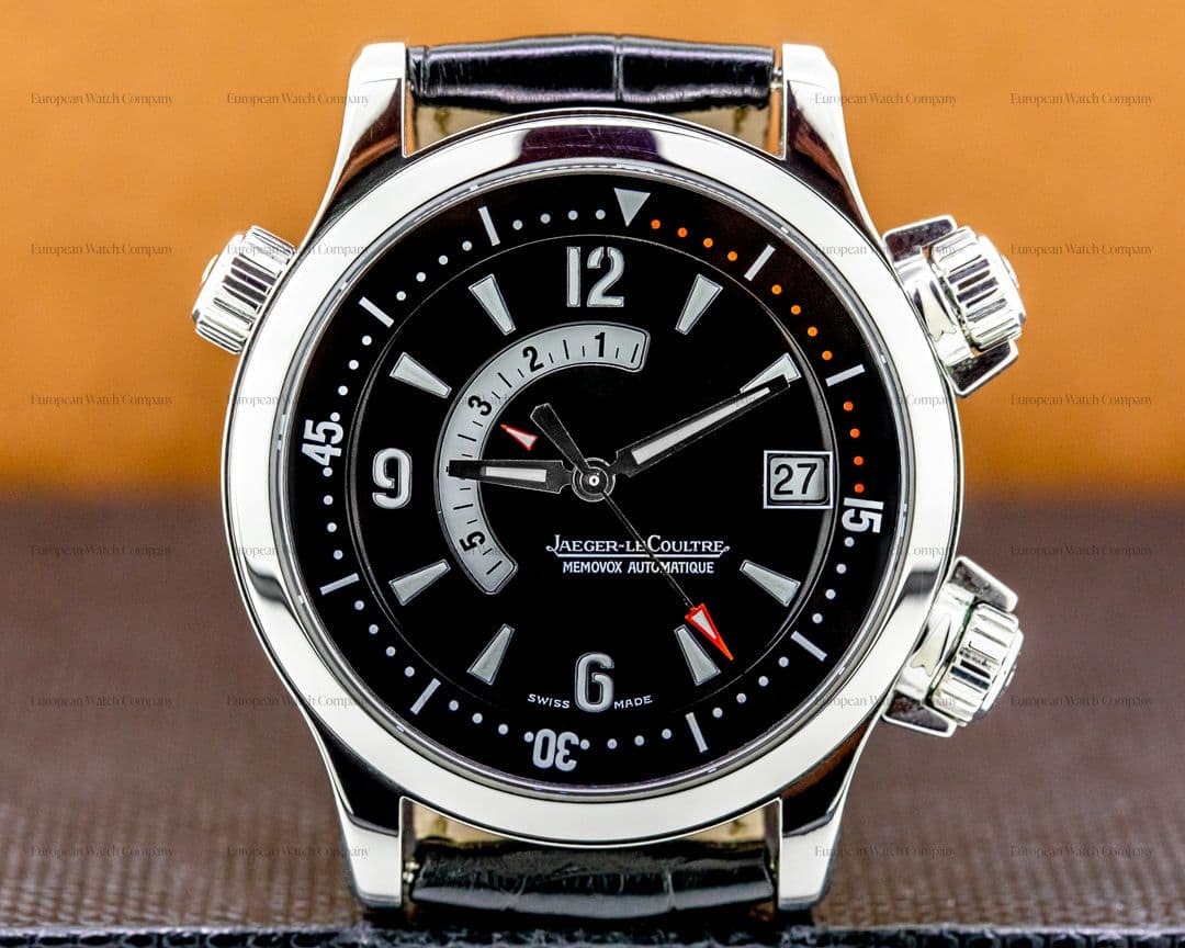 Jaeger LeCoultre Master Compressor Memovox SS / Leather