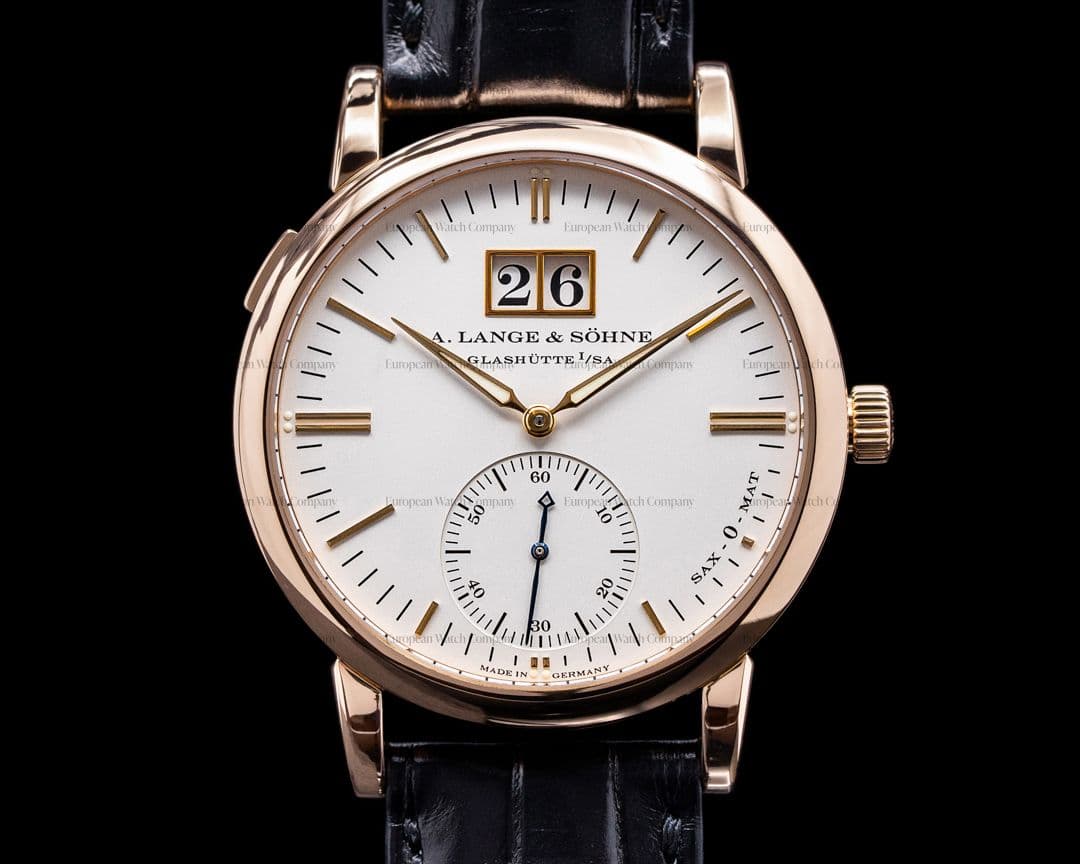 A. Lange and Sohne Langematik Big Date Sax-O-Mat 18K Rose Gold 