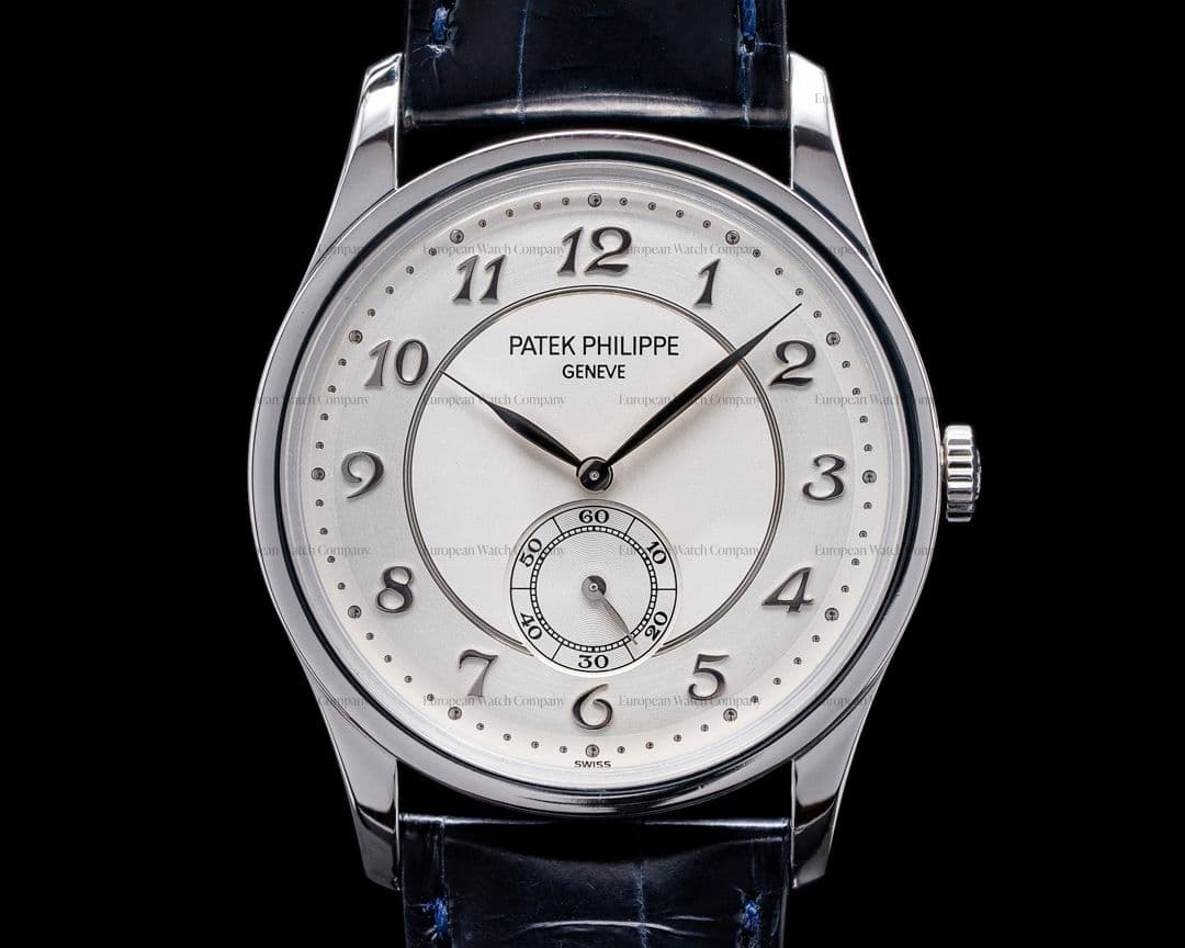 Patek Philippe Calatrava Platinum Silver Dial Arabic Numerals 