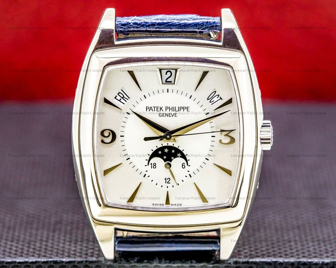 Patek Philippe Gondolo Calendario 5135G 18K White Gold Silver Dial 