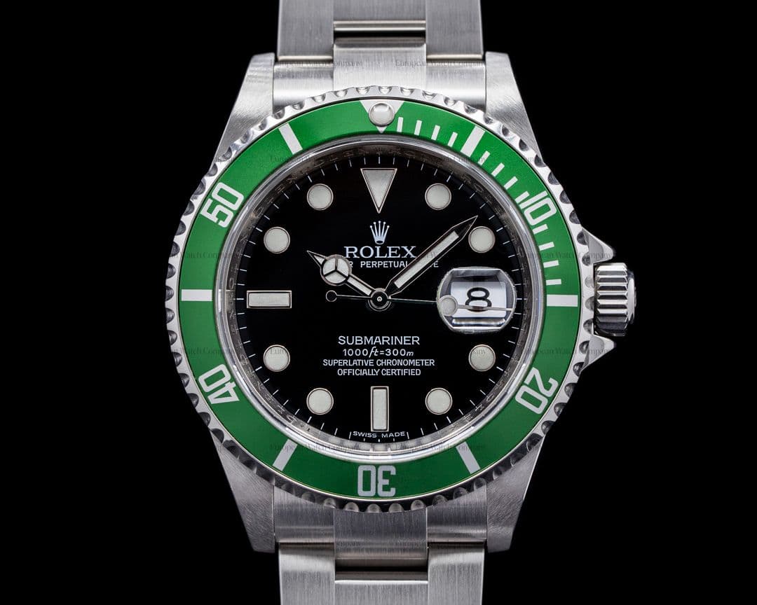 Rolex Submariner 50th Anniversary "Kermit" SS Green Bezel FULL SET
