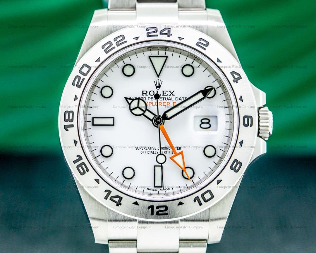 Rolex Explorer II 216570 White Dial SS  