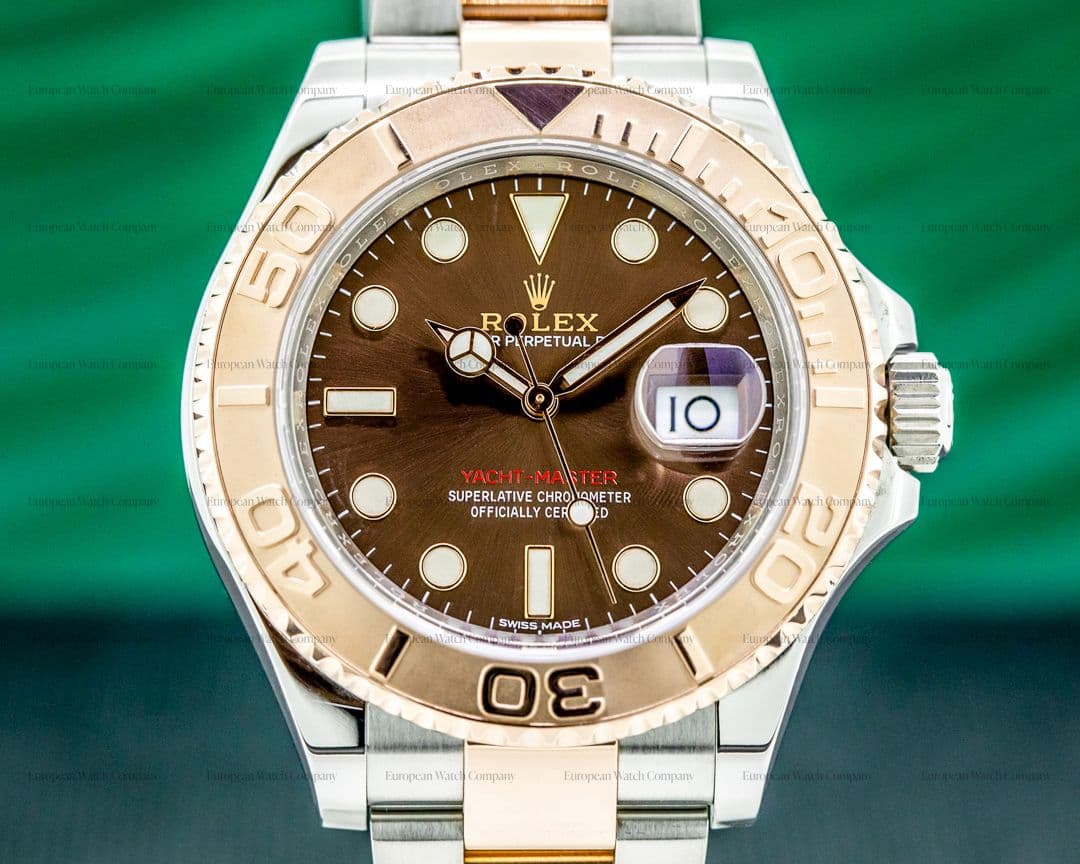 Rolex Yacht Master 116621  18K / SS Chocolate Dial