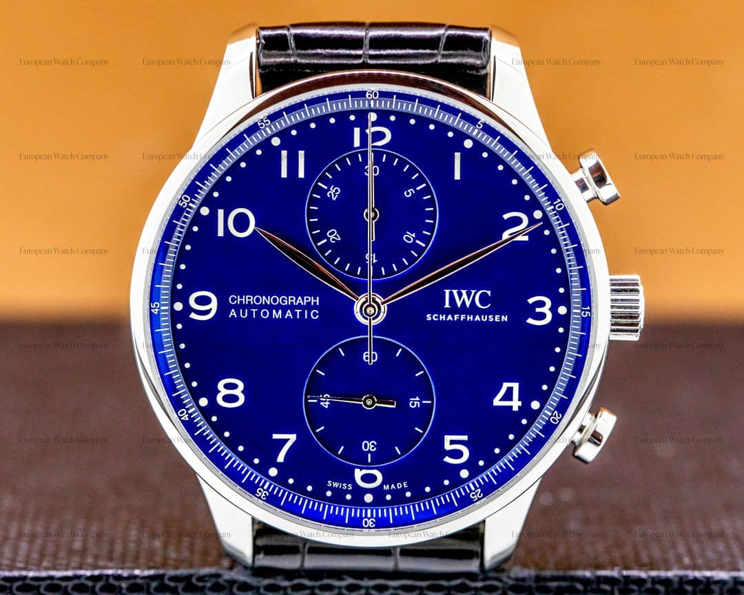 IWC Portugieser Chronograph Blue Dial Edition "150 Years" LIMITED