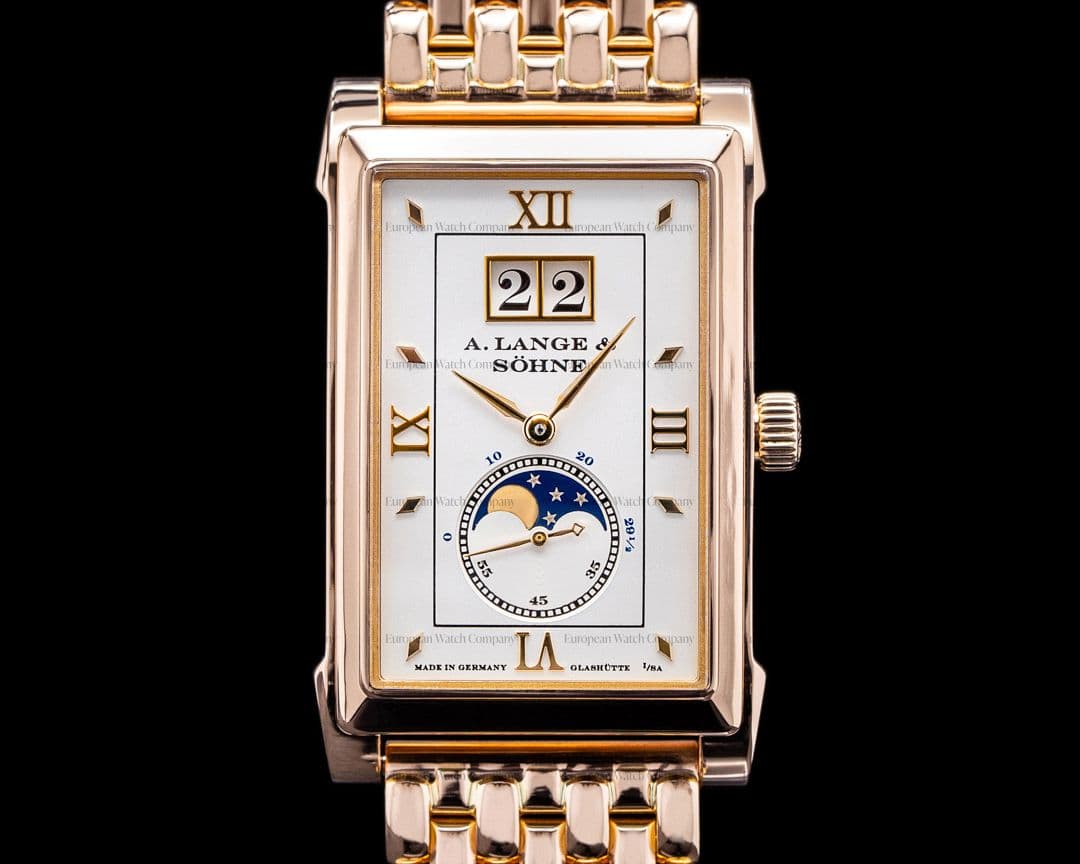 A. Lange and Sohne Cabaret 118.121 Moonphase 18K Rose Gold / Bracelet RARE
