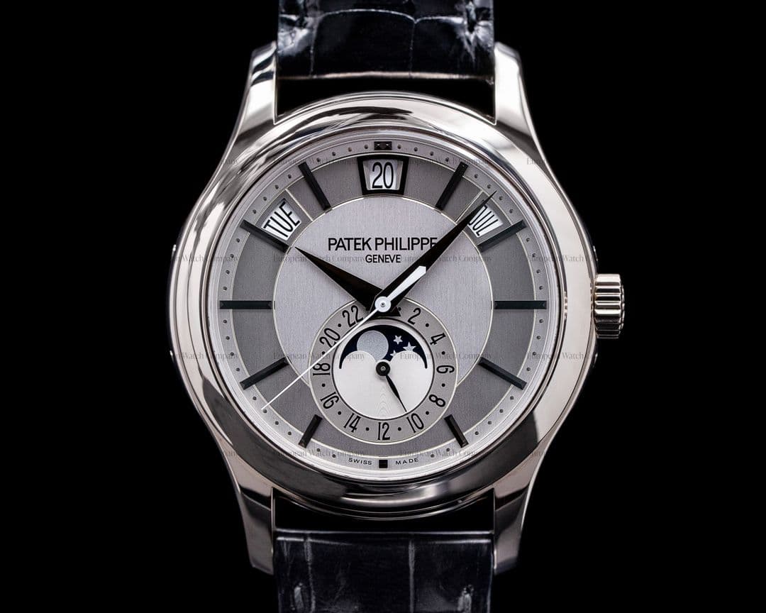 Patek Philippe Annual Calendar 5205G Silver Dial 18K White Gold 

