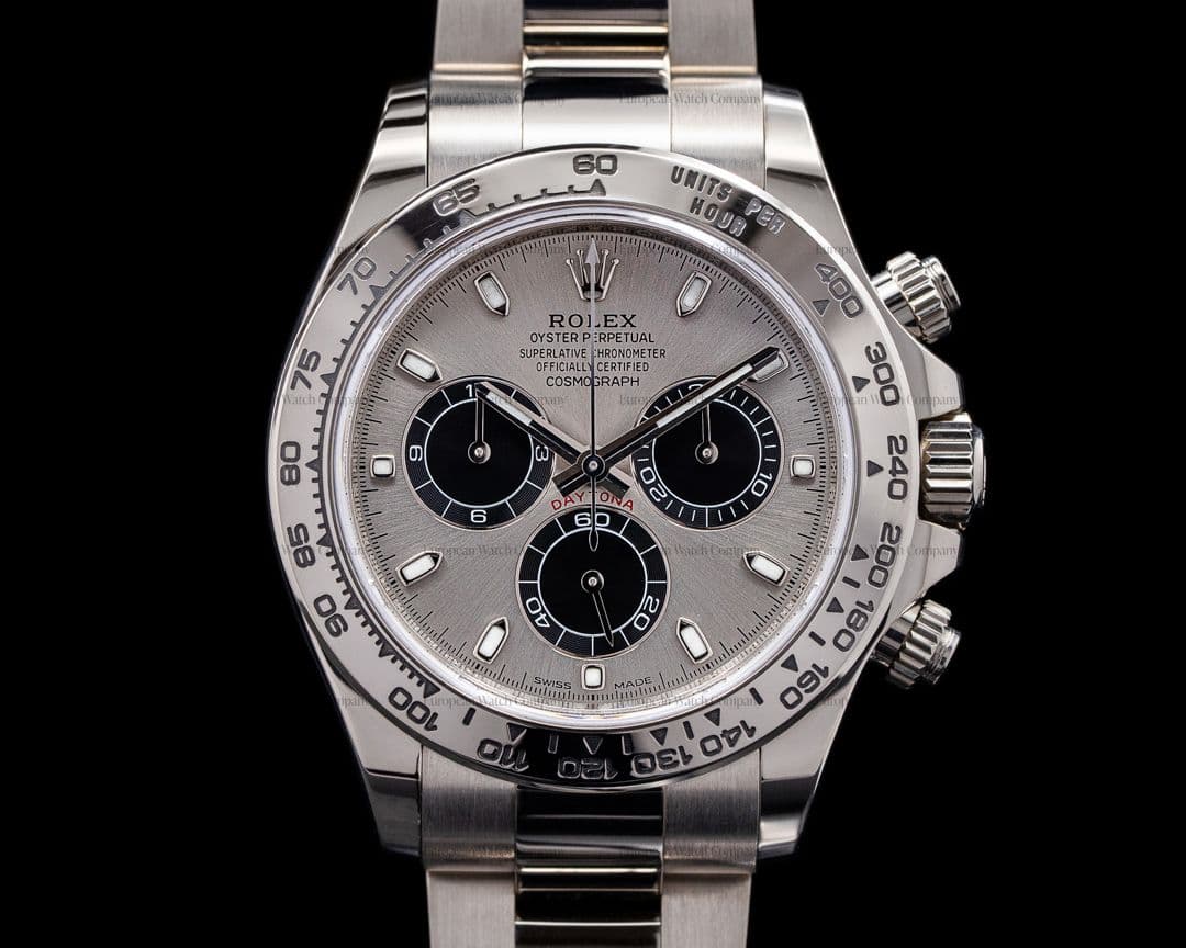 Rolex Daytona 116509 Silver and Black Dial 18K White Gold 2020