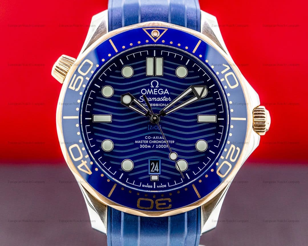Omega Seamaster Diver 300M Steel and Rose Gold Co-Axial Master Chronometer