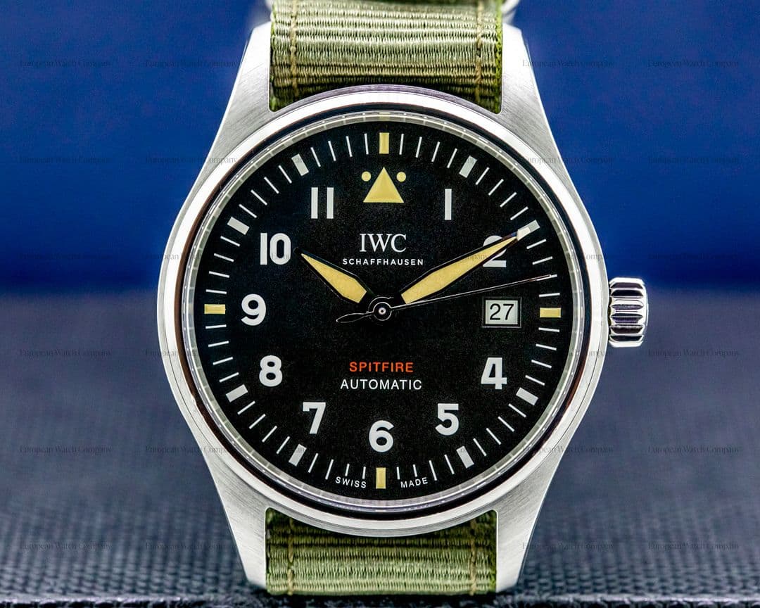 IWC Pilot's Watch Automatic Spitfire SS/Textile Strap UNWORN