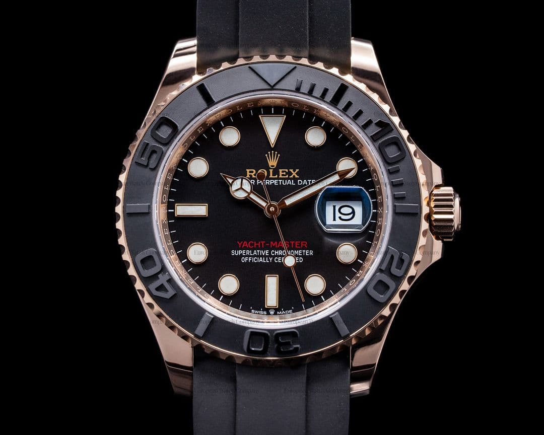 Rolex Yacht Master 126655 18K Rose Gold / Rubber 40MM 2020