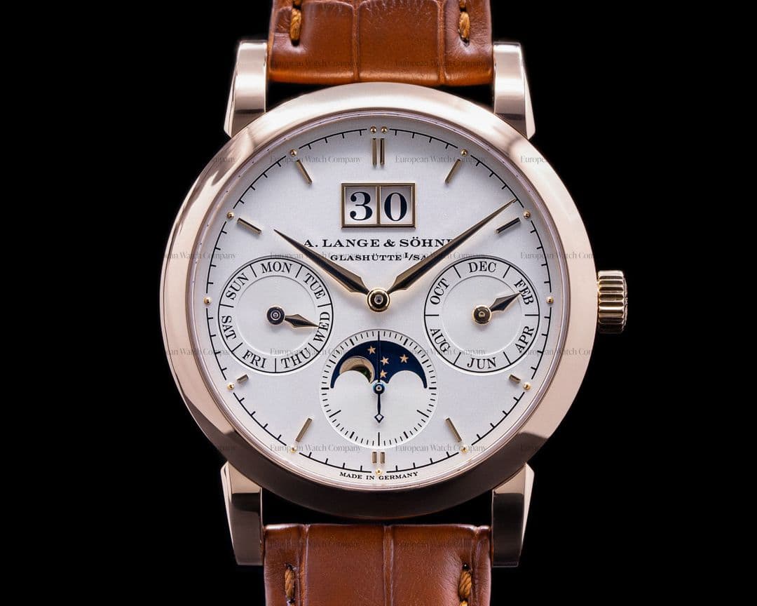A. Lange and Sohne Saxonia Annual Calendar 18K Rose Gold 330.032