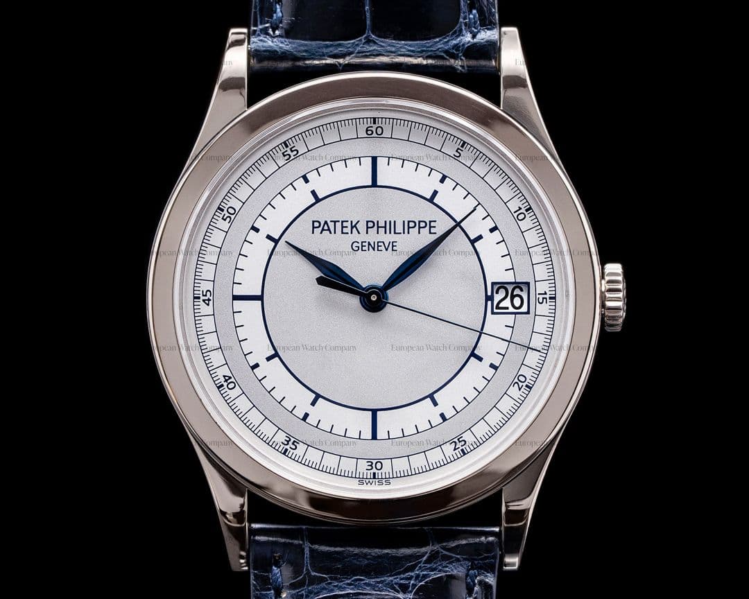 Patek Philippe Calatrava 18K 5296G White Gold Sector Dial 