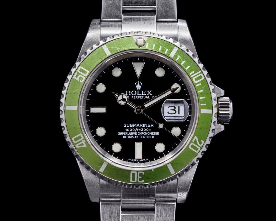 Rolex Submariner 50th Anniversary "Kermit" SS Green Bezel FULL SET ORIGINAL 