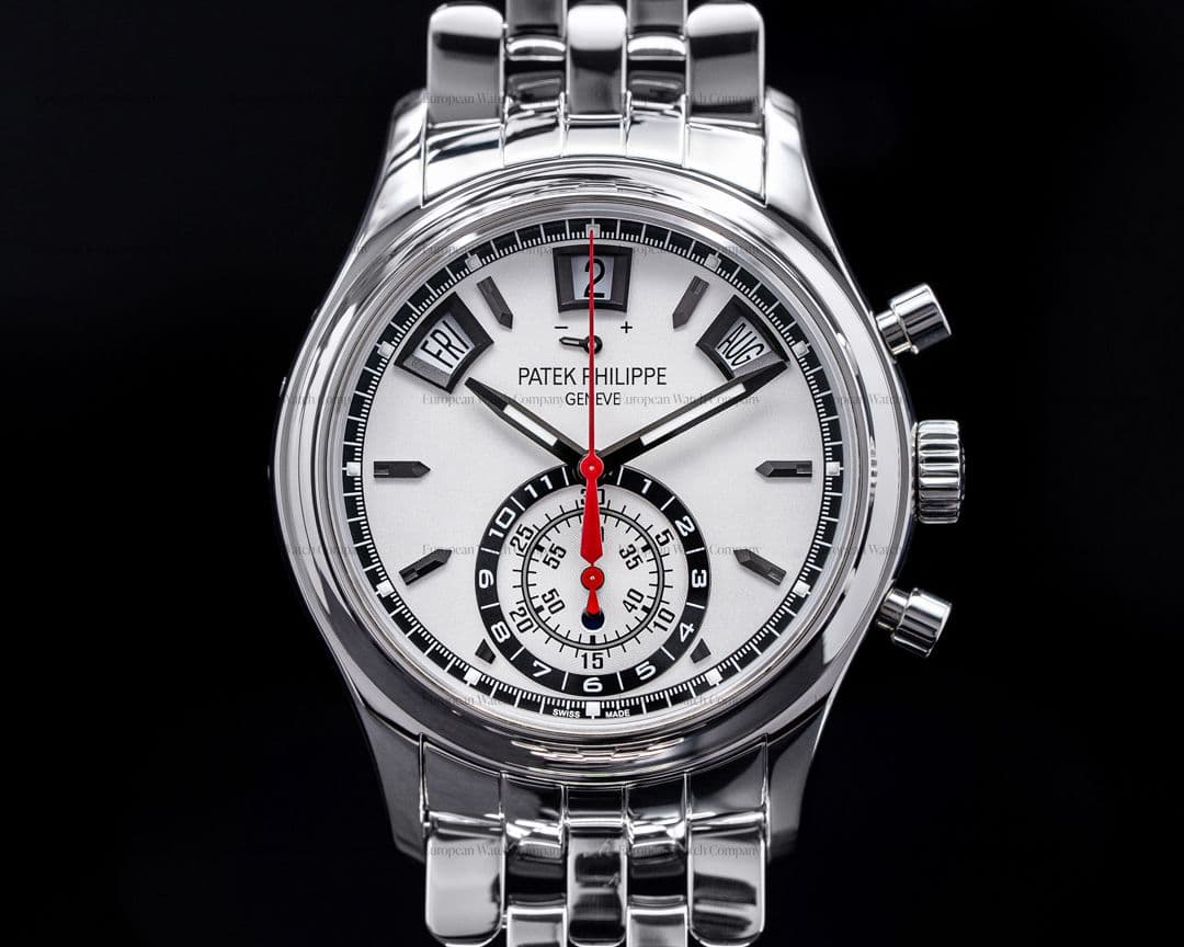 Patek Philippe Annual Calendar 5960/1A Chronograph SS White Dial 