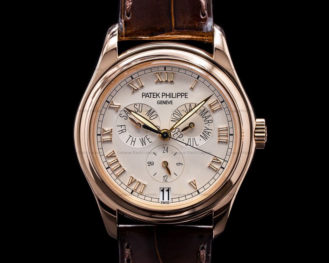 Patek Philippe Annual Calendar 5035R 18K Rose Gold Silver Dial 