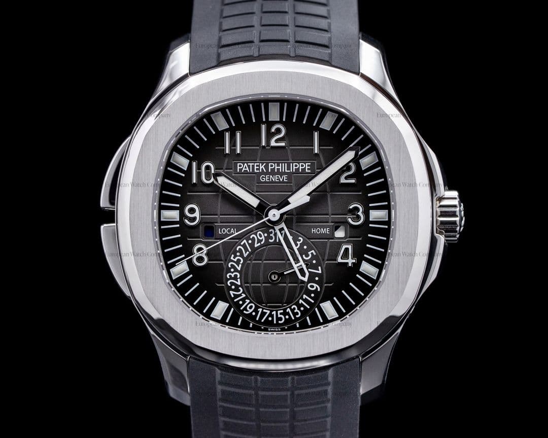 Patek Philippe Aquanaut 5164A Travel Time SS / Rubber