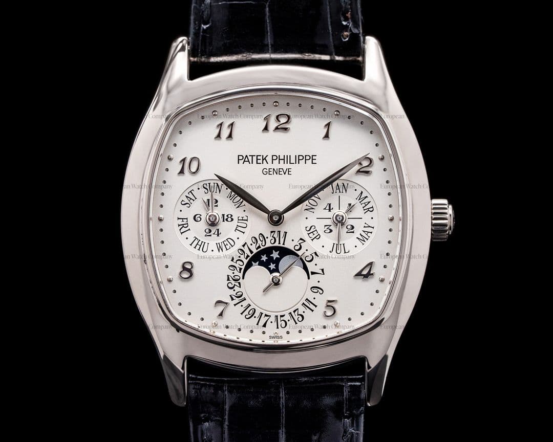 Patek Philippe Perpetual Calendar 5940G 18K White Gold Cushion Case 