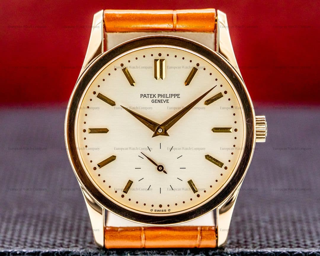 Patek Philippe Calatrava Manual Wind 18K Rose Gold / Silver Dial