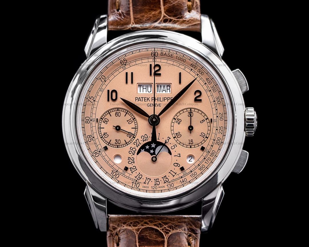 Patek Philippe 5270P Perpetual Calendar Chronograph Platinum Salmon Dial