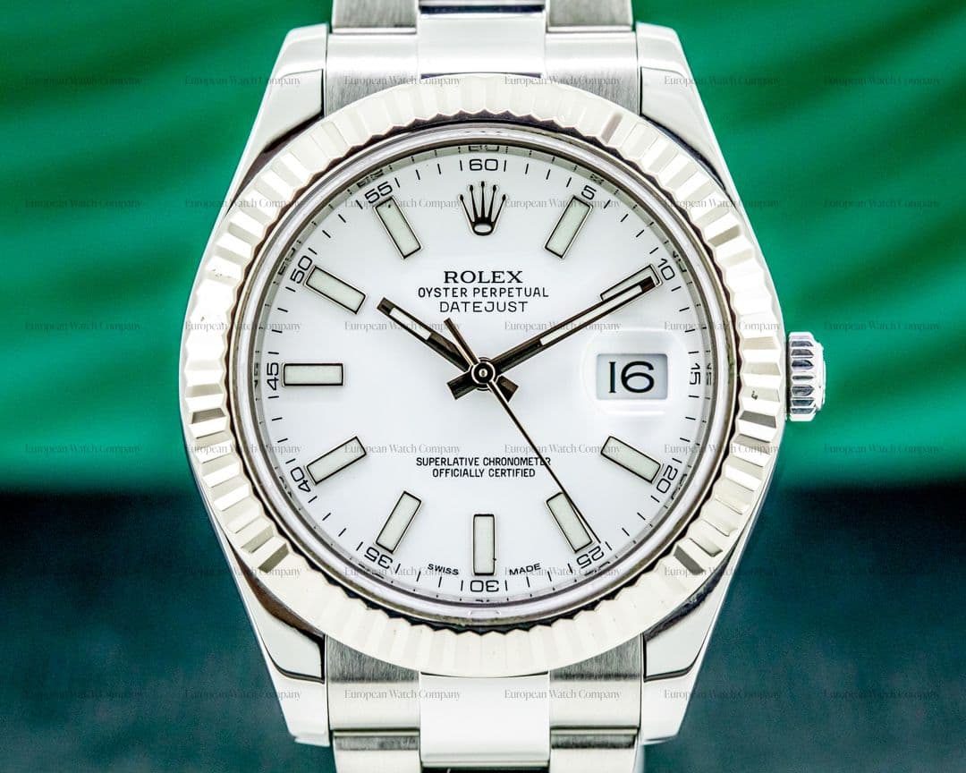 Rolex Datejust II White Stick Dial SS 2016